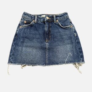 Topshop Denim Mini Skirt